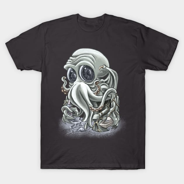 Cute Cthulhu T-Shirt by majanation